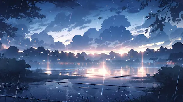Wallpaper Pemandangan Anime Aesthetic Gambar pemandangan anime aesthetic