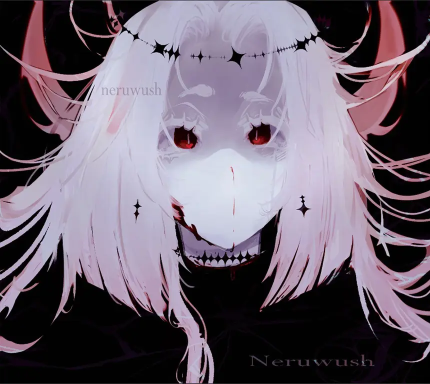 Wallpaper Anime Gadis dengan Nuansa Gelap Gambar wallpaper anime gadis dengan tema gelap