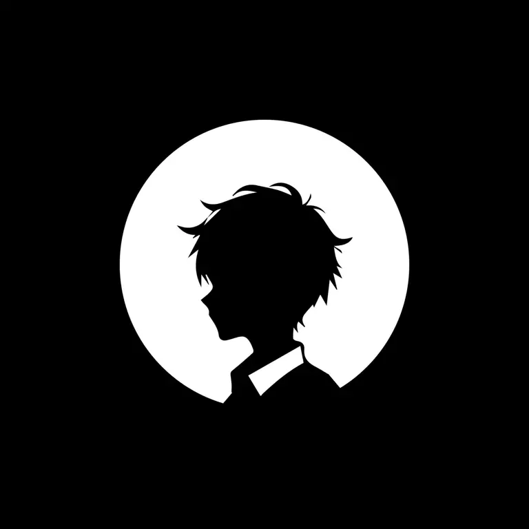 Wallpaper Anime Sedih: Anak Laki-laki yang Kesepian Siluet seorang anak laki-laki anime yang sendirian