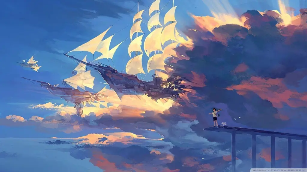 Wallpaper Pemandangan Anime 4k Gambar pemandangan anime 4k