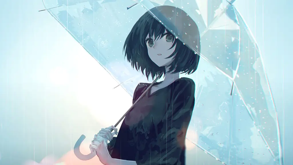 Wallpaper Anime Hujan Gambar wallpaper anime dengan tema hujan dan suasana sendu