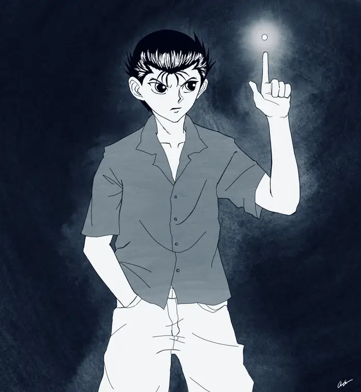 Yusuke, sang Detektif Dunia Roh Ilustrasi Yusuke Urameshi
