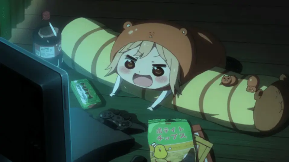 Menikmati Anime Bersama Gambar orang-orang menonton anime