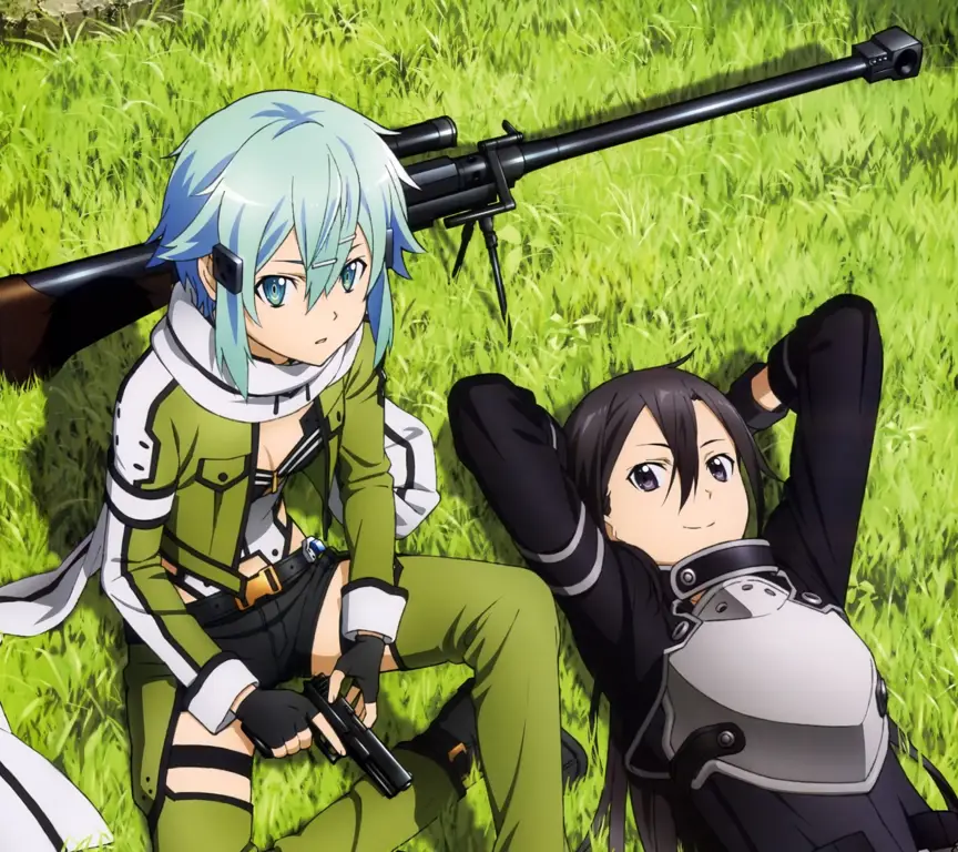 Karakter Utama SAO Gambar karakter-karakter utama Sword Art Online