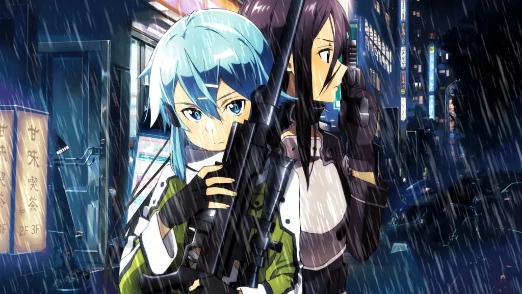Kirito di Gun Gale Online Adegan dari Sword Art Online Gun Gale Online
