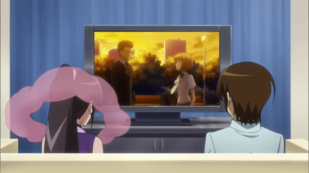 Menikmati Anime di Waktu Santai Gambar seseorang yang sedang menonton anime dengan nyaman di tablet