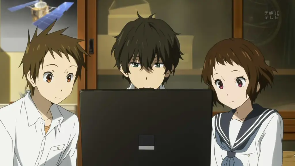 Menikmati Anime dengan Mudah Karakter anime menonton anime di laptop