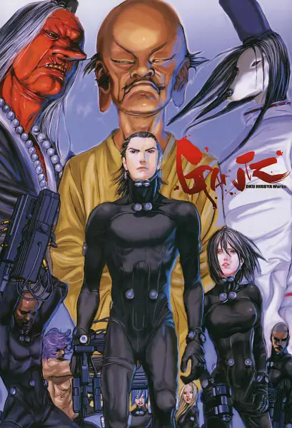 Detail Artwork Gantz yang Menarik Panel manga Gantz yang penuh detail