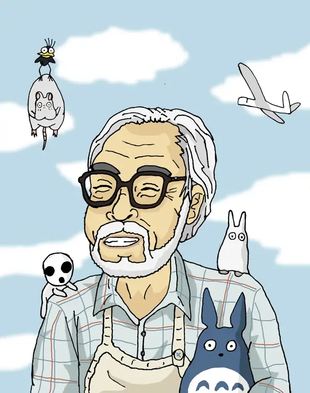 Sang Maestro Animasi Potret Hayao Miyazaki, pendiri Studio Ghibli