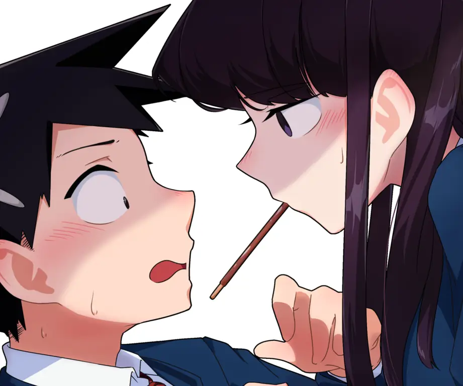 Komi Shoko dan Tadano Hitohito Gambar Komi Shoko dan Tadano Hitohito