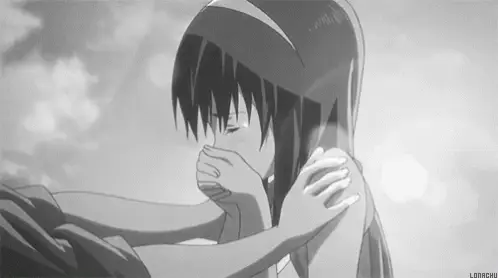 Emosi campur aduk dalam anime romance Pasangan anime yang bahagia sambil menangis