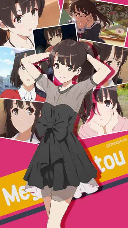 Salah satu karakter populer Saekano Gambar Megumi Kato, karakter pendukung Saekano