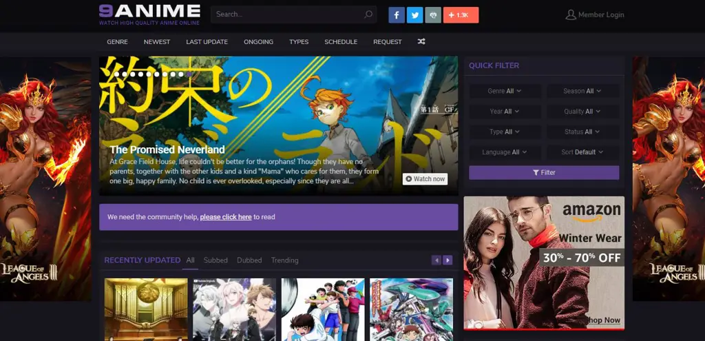 Contoh tampilan website streaming anime legal Antarmuka website streaming anime yang aman