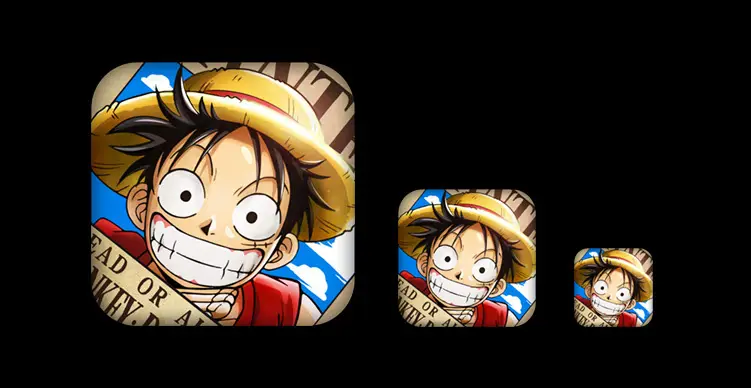 Antarmuka aplikasi streaming yang mudah digunakan Contoh tampilan antarmuka aplikasi streaming One Piece