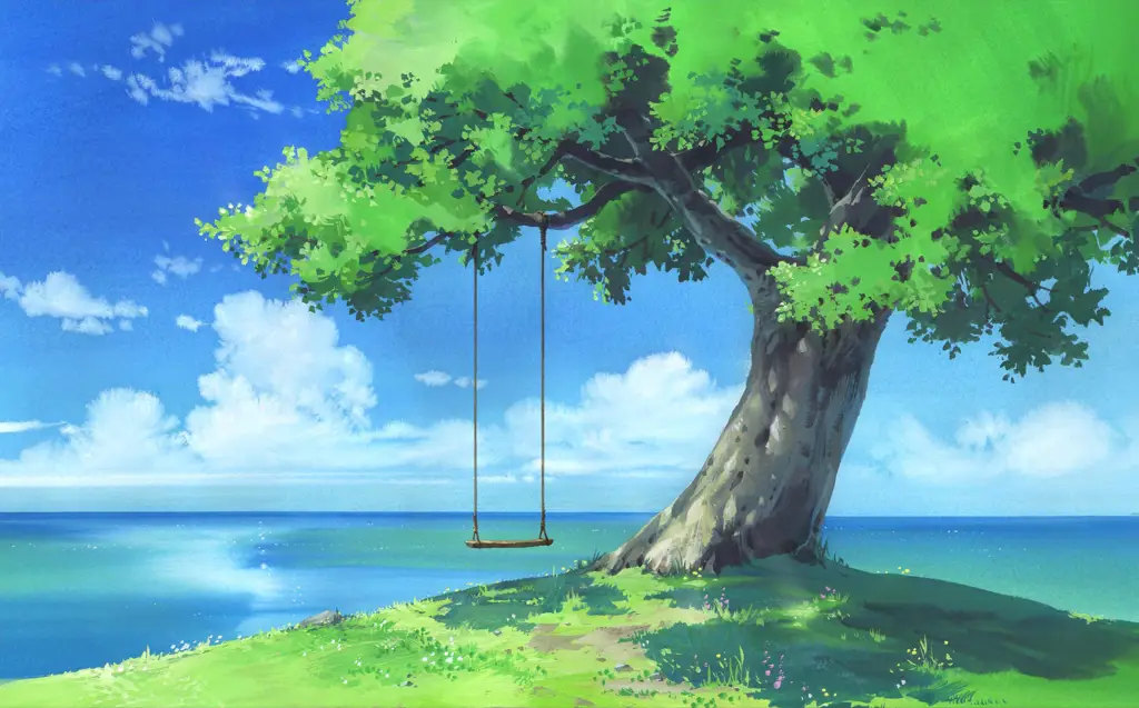 Gambar pemandangan anime yang indah