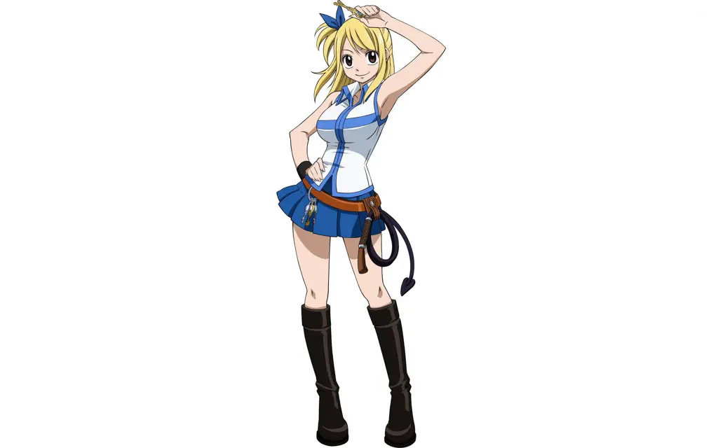 Lucy dan summon-summon andalannya Gambar Lucy Heartfilia, salah satu anggota Fairy Tail.