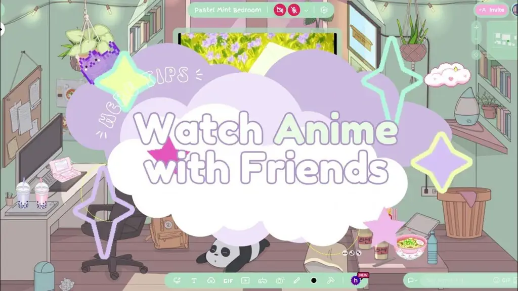 Menikmati Anime BL Bersama Menonton anime bersama teman-teman